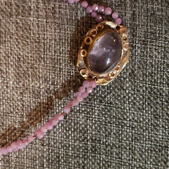 Star ruby and natural ruby necklace brass and sterling 😍 - Picture 3 of 7